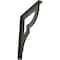 Ekena Millwork Bradford Wrought Iron Bracket, (Single center brace), Antiqued Warm Silver 1 1/2"W x 10"D x 12"H BKTM01X10X12SBRAWS - alternate 1